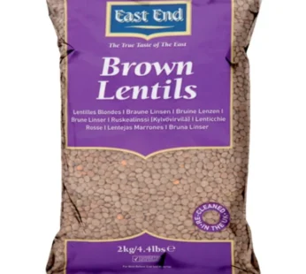 EEF BROWN LENTILS 2KG