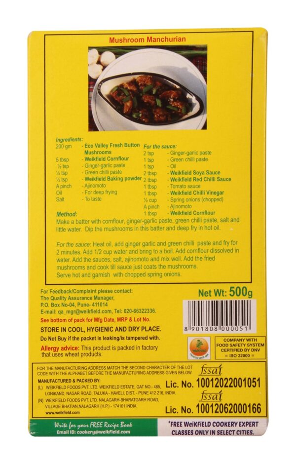 Weikfield Corn Flour 500G - Image 2