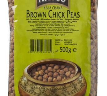 natch brown chick peas 500g