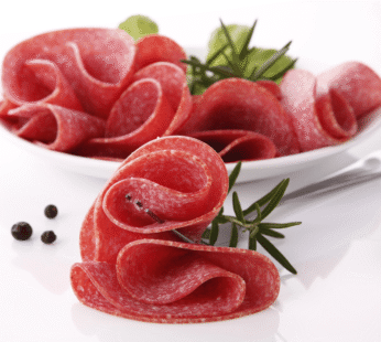 slicd chicken salami