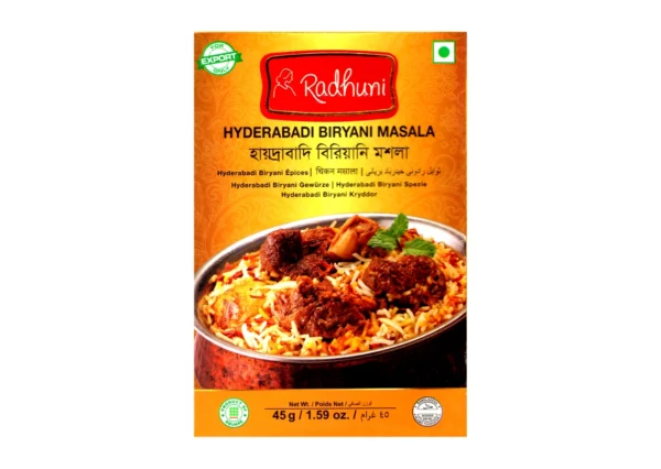 RADHUNI HYDERABADI BIRYANI MASALA 45G