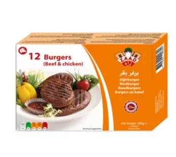 zaad beef burger 12pcs