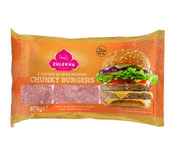 Zuleka Chicken Quarter Pounders Burgers 6pcs 8x678g